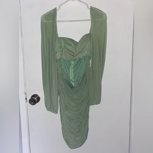 Green Hello Molly Mini Flight Dress
